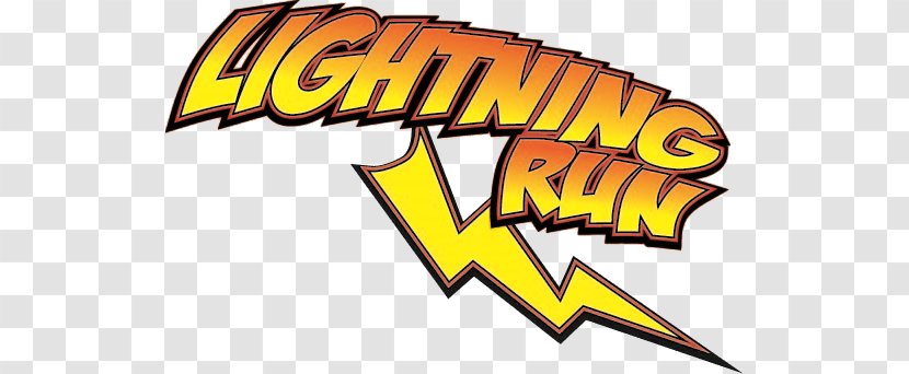 Logo Brand Line Lightning Run Font - Area Transparent PNG