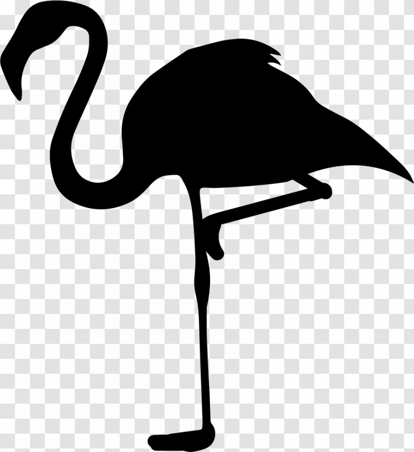 Flamingos - Artwork - Monochrome Transparent PNG