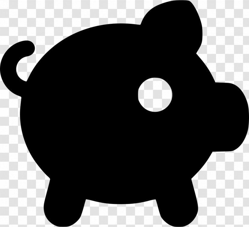 Clip Art Snout Silhouette Carnivores Black M - Piggy Bank Icon Transparent Transparent PNG