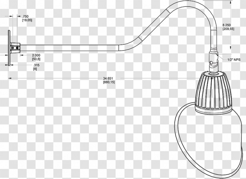 Plumbing Fixtures Lighting Drawing - Light Fixture - Design Transparent PNG