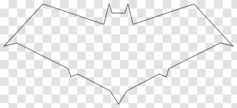 Paper Angle Point White Line Art - Cartoon - Red Bat Transparent PNG