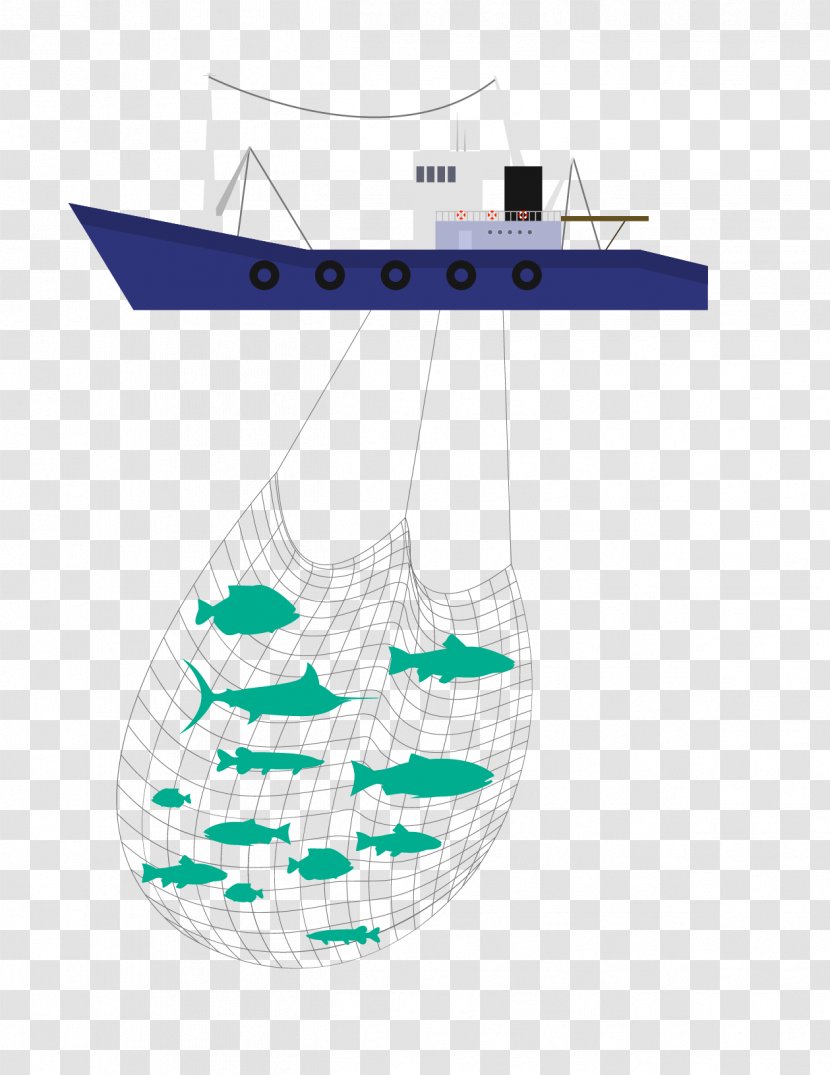 Aqua Hunt Fishing Net - Vector Material Transparent PNG