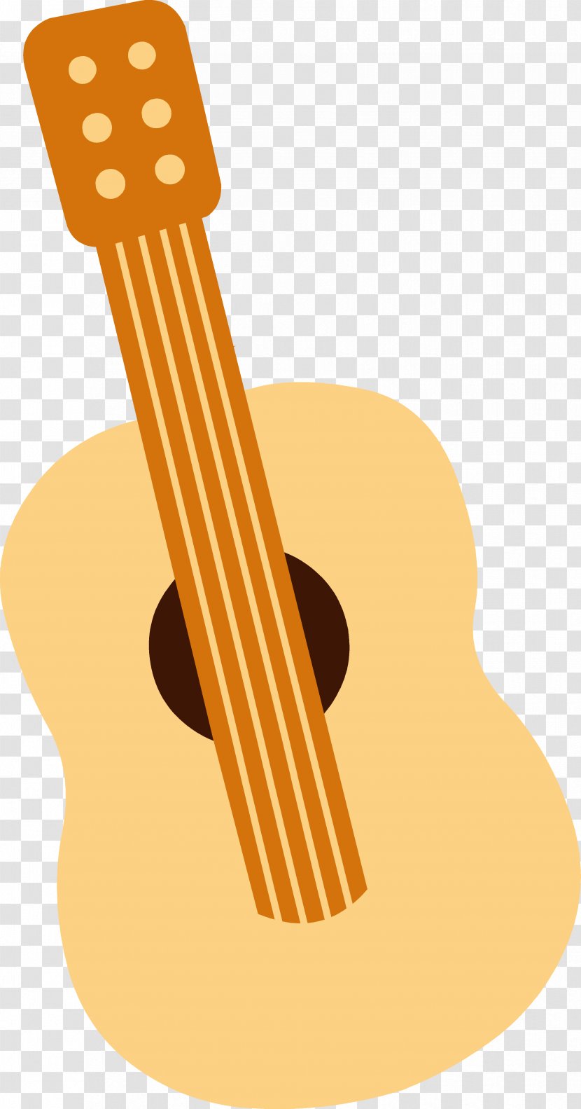 Acoustic Guitar Musical Instrument Electric Clip Art - Silhouette - Colored String Cliparts Transparent PNG