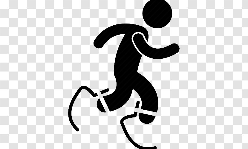 Paralympic Games Disabled Sports Disability Icon - Black And White - Walking People Transparent PNG