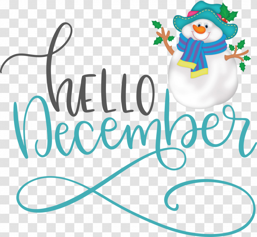 Hello December Winter December Transparent PNG