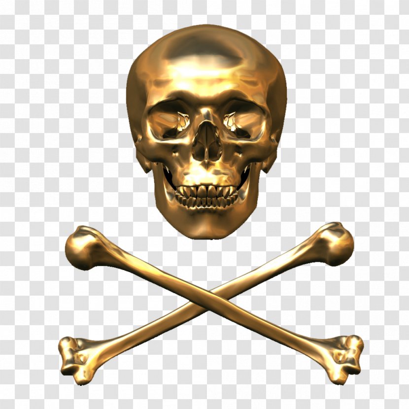 Skull & Bones T-shirt Sticker - Metal - Hole Transparent PNG