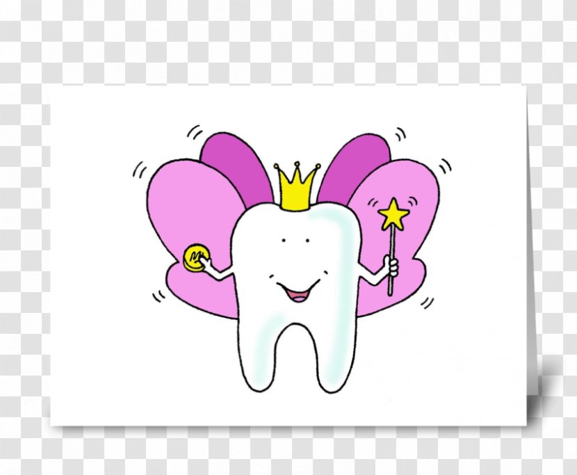 Tooth Fairy Post Cards Greeting & Note - Cartoon Transparent PNG