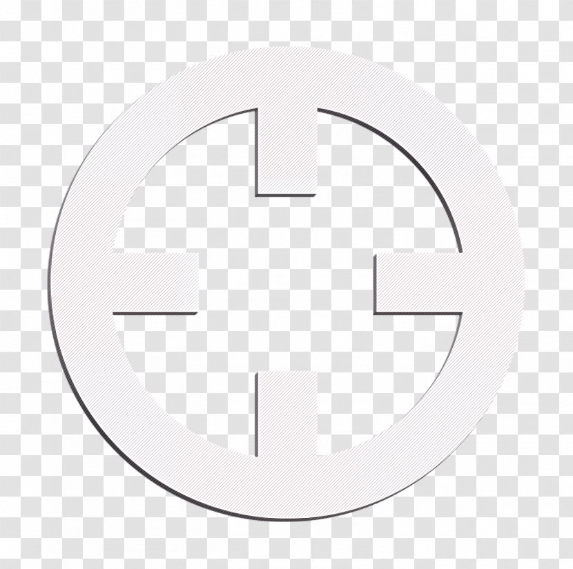 Location Icon Target - Text - Animation Emblem Transparent PNG