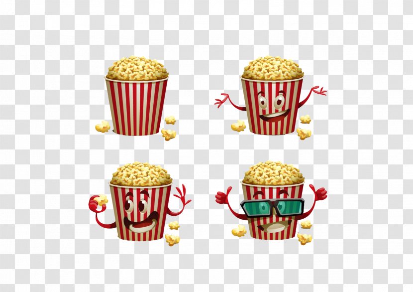 Popcorn Cartoon Film Illustration - Shutterstock - Combination Transparent PNG