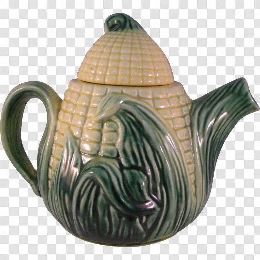 Teapot Pottery Ceramic Corn On The Cob Creamer - Maiolica Transparent PNG