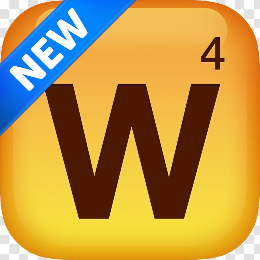 Words With Friends Logo Symbol - Yellow - What App Icon Transparent PNG