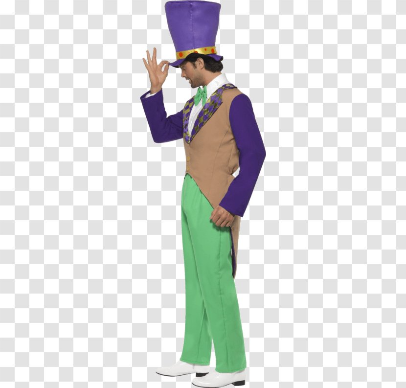 Mad Hatter Costume Party Jacket - Watercolor - Hat Transparent PNG