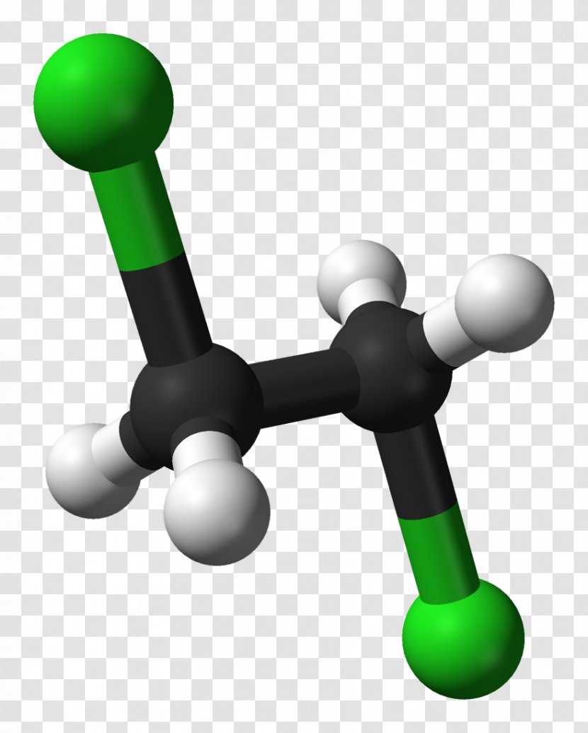 1,2-Dichloroethane 1,1-Dichloroethane 1,2-Dichloroethene Isomer Molecule - Ethylene - Balls Transparent PNG