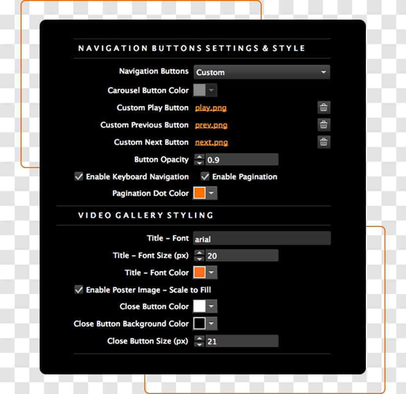 Brand Screenshot Multimedia Font - Software - Carousel Button Transparent PNG