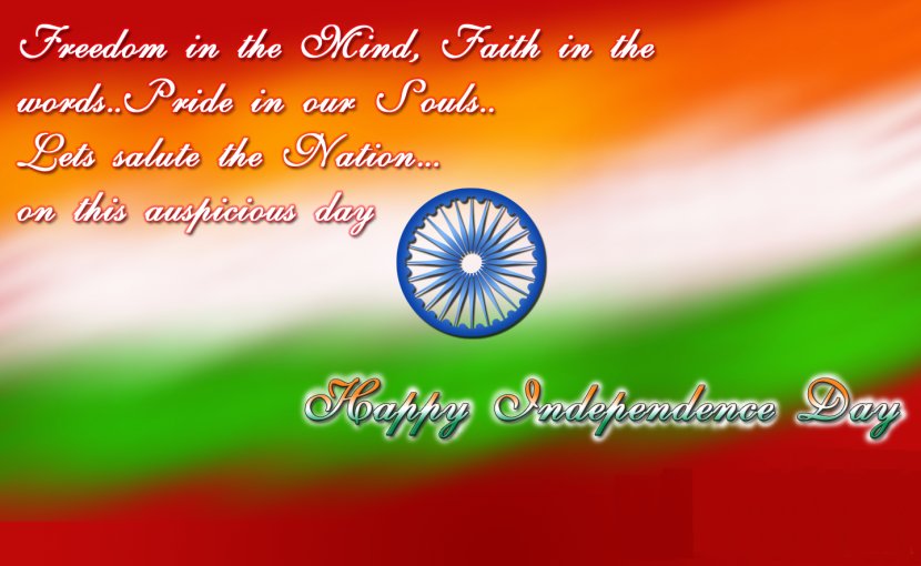 Indian Independence Day Quotation August 15 Wish - Sky Transparent PNG