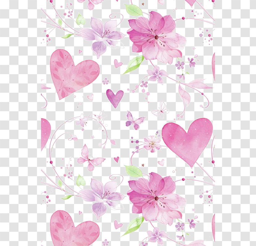 Paper Flower Pink Color Wallpaper - Flowers Background Transparent PNG