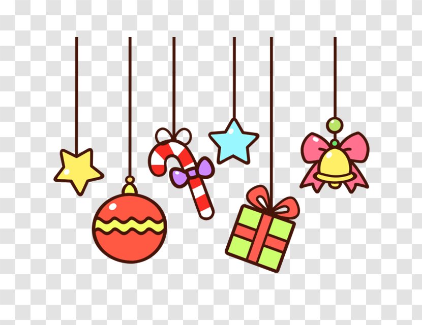 Cartoon Image Gift Christmas Day - Drawing - Suspension Transparent PNG