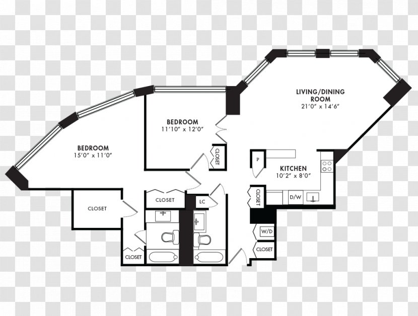 Floor Plan Window Business Wall - Text Transparent PNG