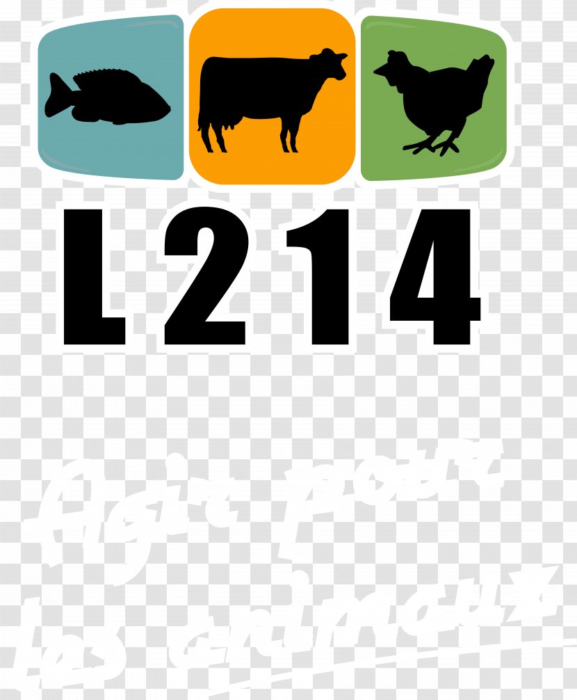L214 Houdan Slaughterhouse Veganism Chartres - Brand - Motif Transparent PNG