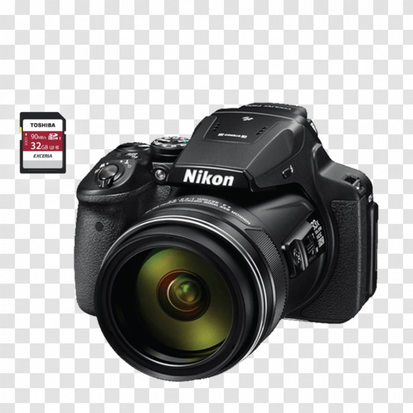 Nikon Coolpix P900 Point-and-shoot Camera Bridge - Single Lens Reflex Transparent PNG