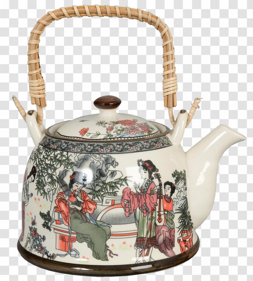 Teapot Kettle Ceramic China - Stovetop Transparent PNG