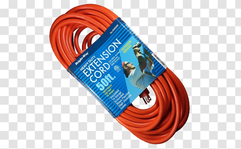 World And Main, LLC Extension Cords Jones Stephens North Brightway Insurance - Hardware - Cord Transparent PNG