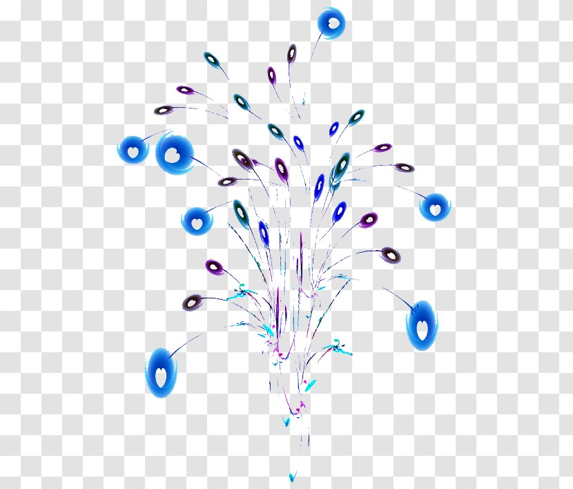 Fireworks Blue Violet - Decoration Effect Transparent PNG