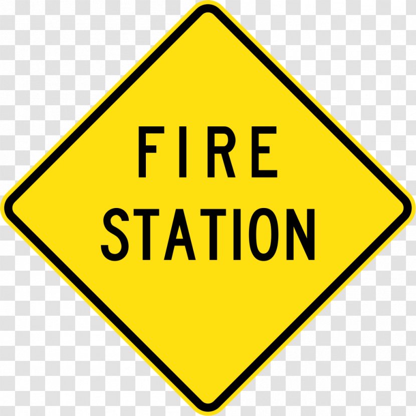 Fire Station Department Traffic Sign Lane - Warning Transparent PNG