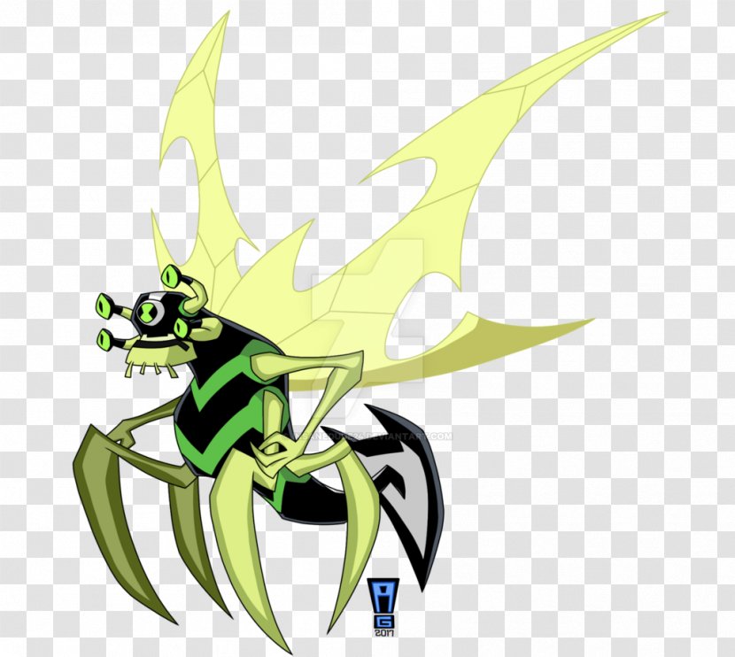 Ben 10 Stinkfly Cannonbolt Cartoon Drawing - Invertebrate - Ben10 Omniverse Transparent PNG