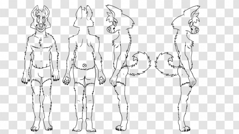 Dog Furry Fandom Line Art Canidae Sketch - Watercolor Transparent PNG