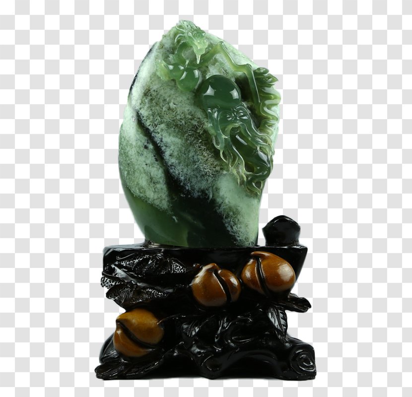 Hotan Jade U548cu7530u7389 Stone Carving - Green Carved Home Decoration Transparent PNG