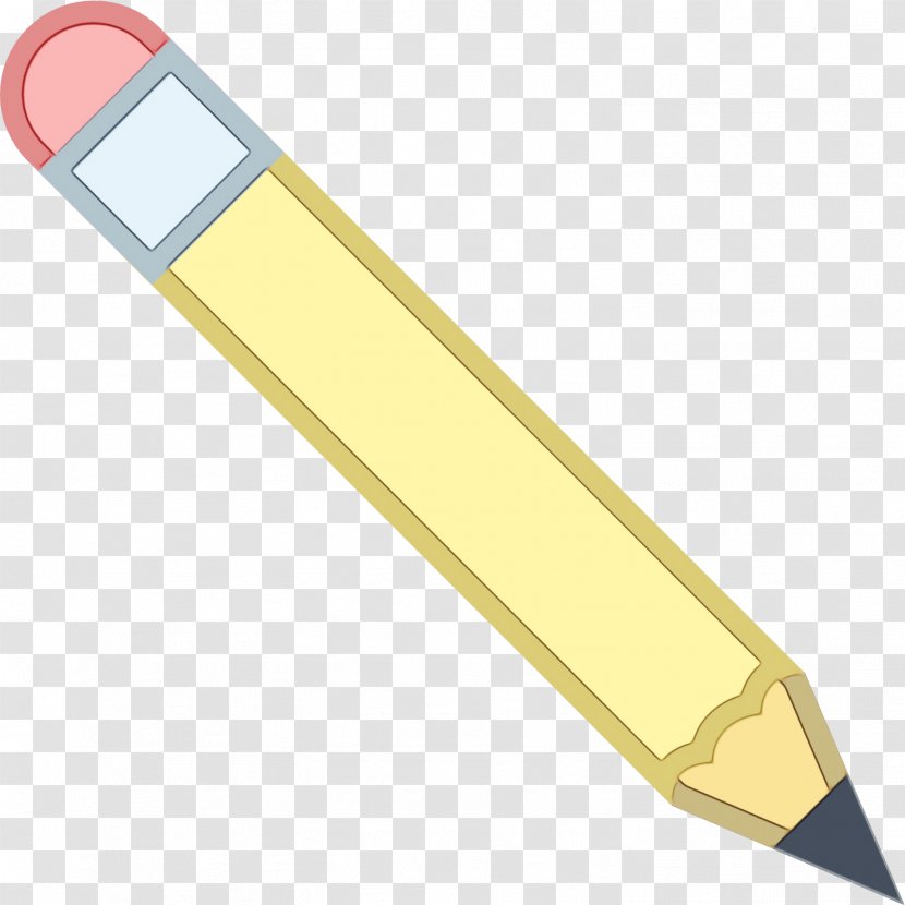 Watercolor Business - Yellow - Office Supplies Transparent PNG