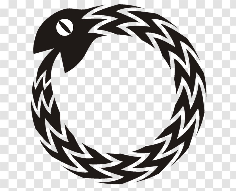 Ouroboros Symbol Image Clip Art - Monochrome Transparent PNG