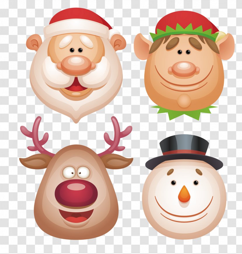 Rudolph The Red-Nosed Reindeer Santa Claus Christmas Elf Transparent PNG