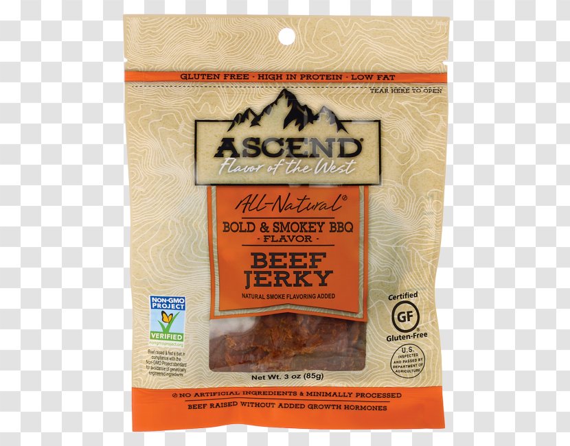 Jerky Meat Barbecue Ascend All Beef - Ounce Transparent PNG