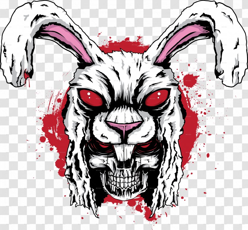 Rabbit Of Caerbannog Killer Bunnies And The Quest For Magic Carrot Skull European - Flower Transparent PNG