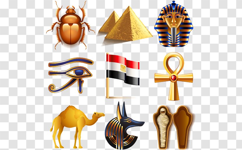 Egyptian Pyramids Ancient Egypt Pharaoh Horus Mummy - Stock Photography - Countries With National Flags Icon Vector Material Characteristics, Transparent PNG