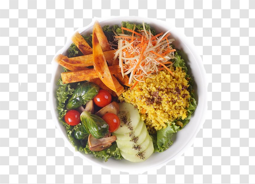 Vegetarian Cuisine Salad Platter Greens Recipe - Plate - Buddha Bowl Transparent PNG