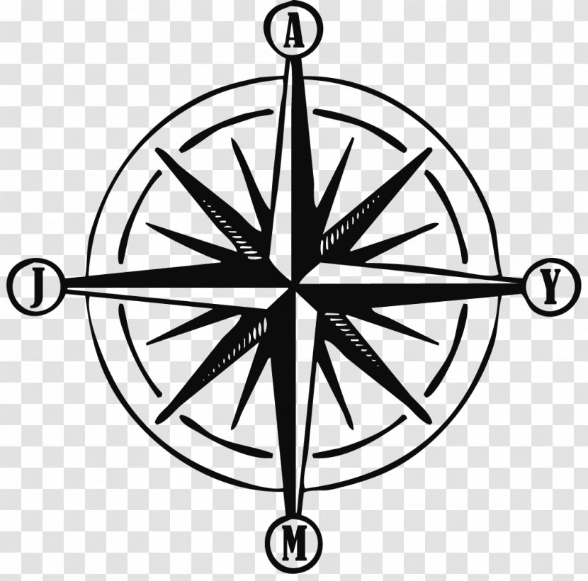 Compass Rose Points Of The Tattoo Flower In Sun Transparent PNG