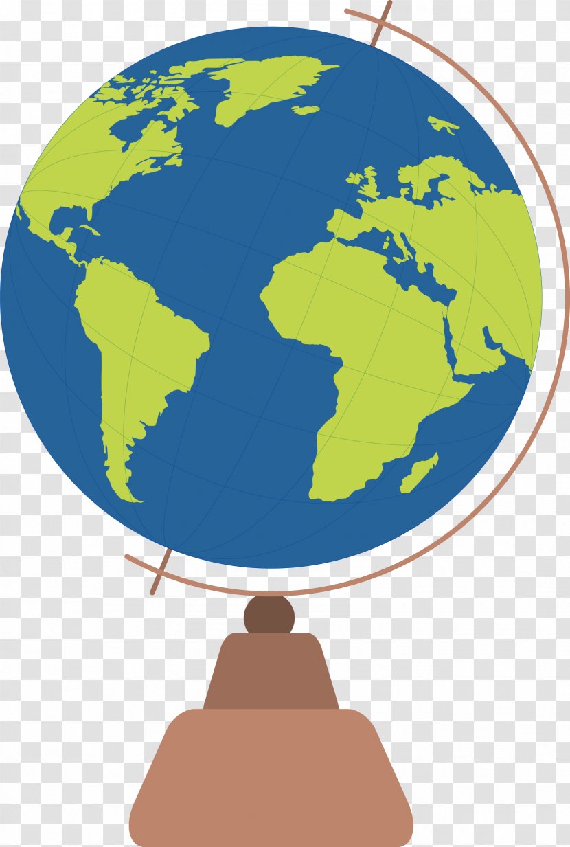 World Map Globe - Area - Vector Hand-painted Transparent PNG