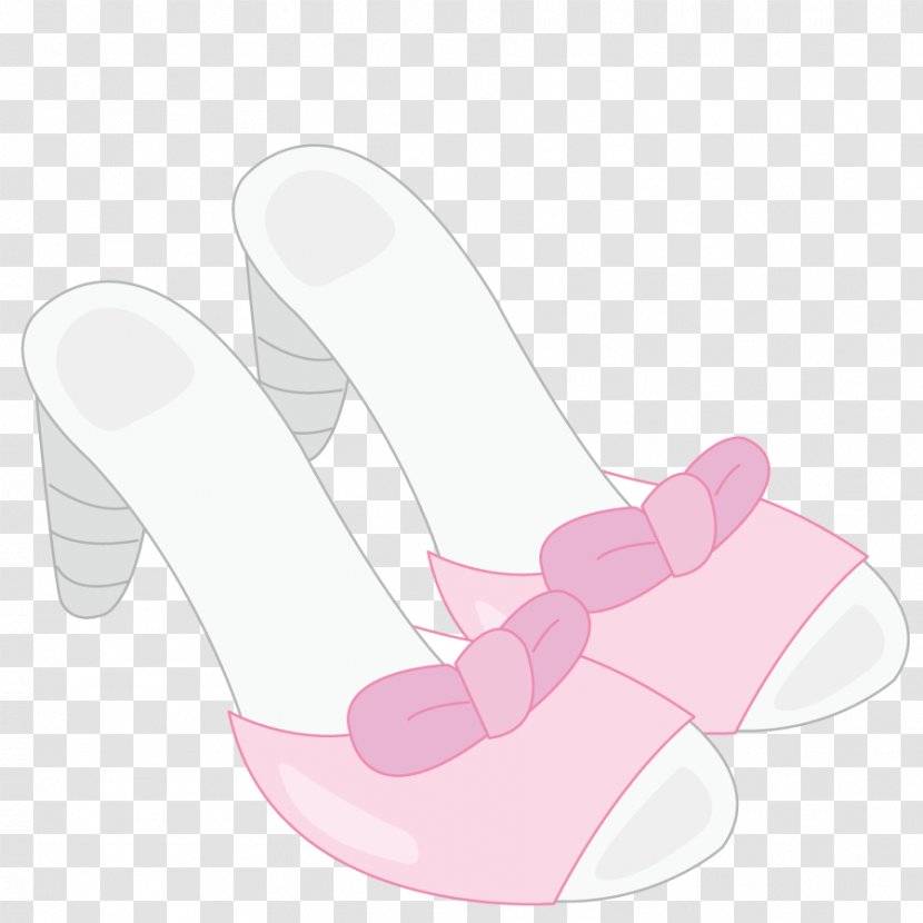 Finger Shoe Walking - Vector Ms. Heels Transparent PNG