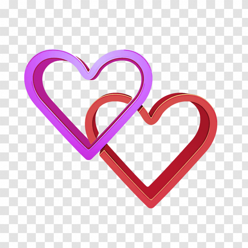 Heart Pink Love Magenta Heart Transparent PNG