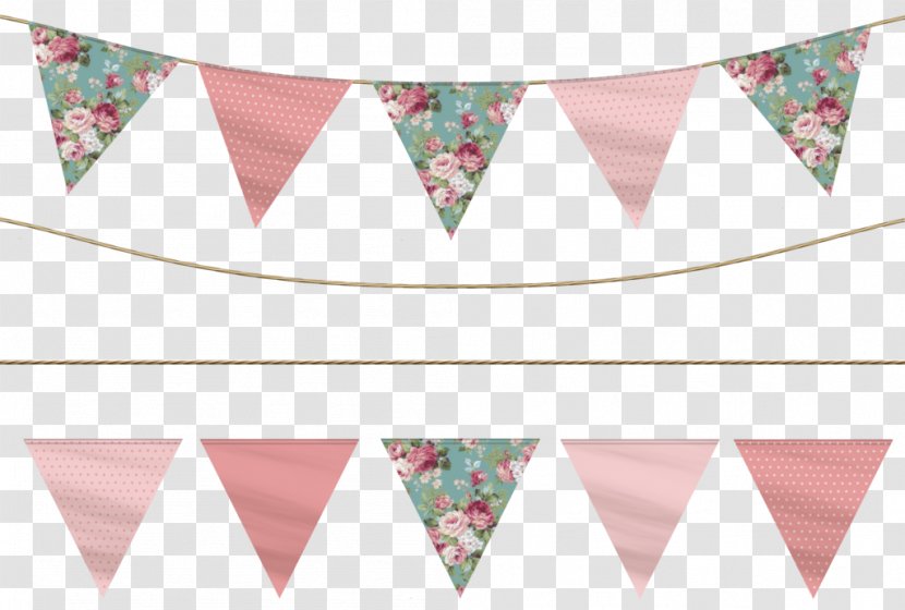 Bunting Banner Party Clip Art - Heart Transparent PNG