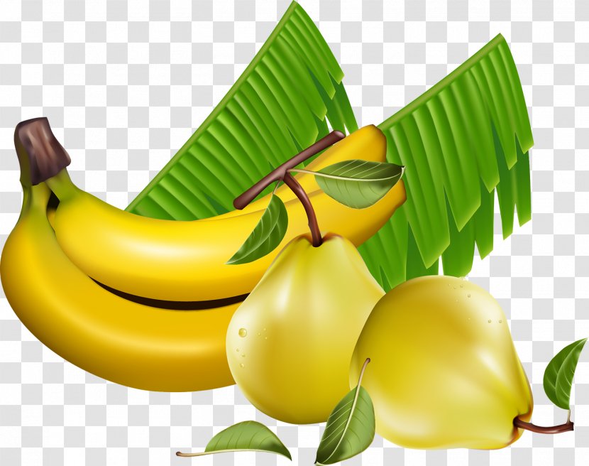 Pear Fruit Vector Graphics Clip Art Banana - Diet Food Transparent PNG