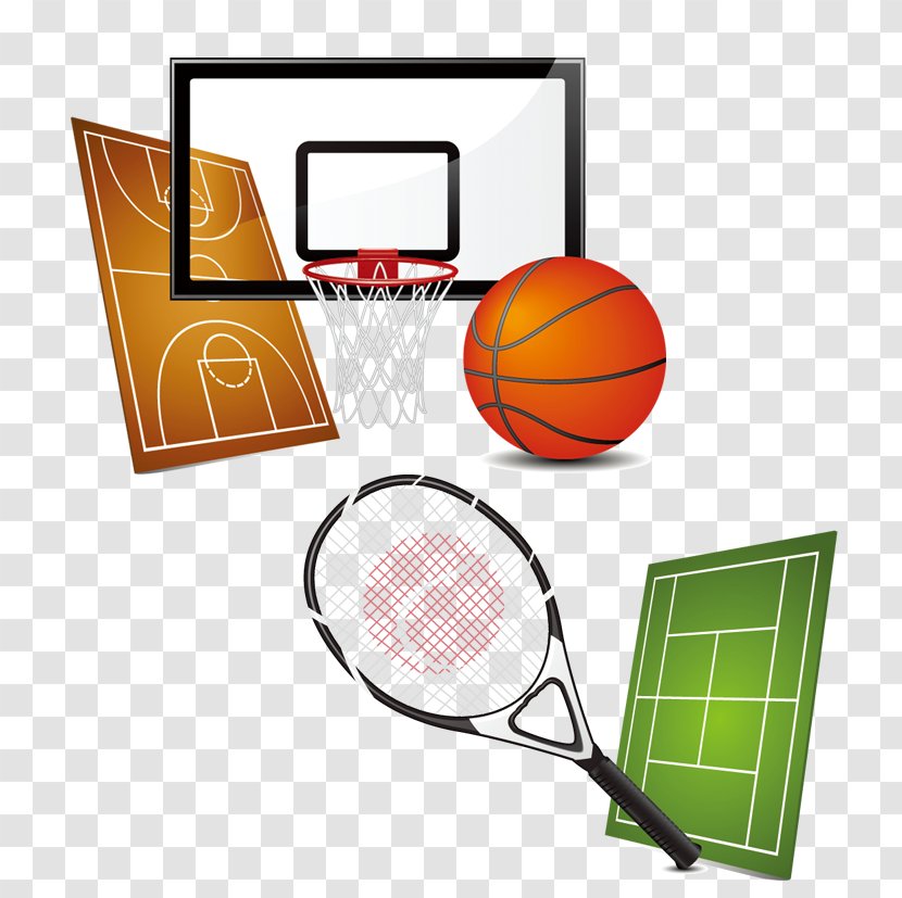 Sports Equipment Basketball Clip Art - Tennis Racket Transparent PNG