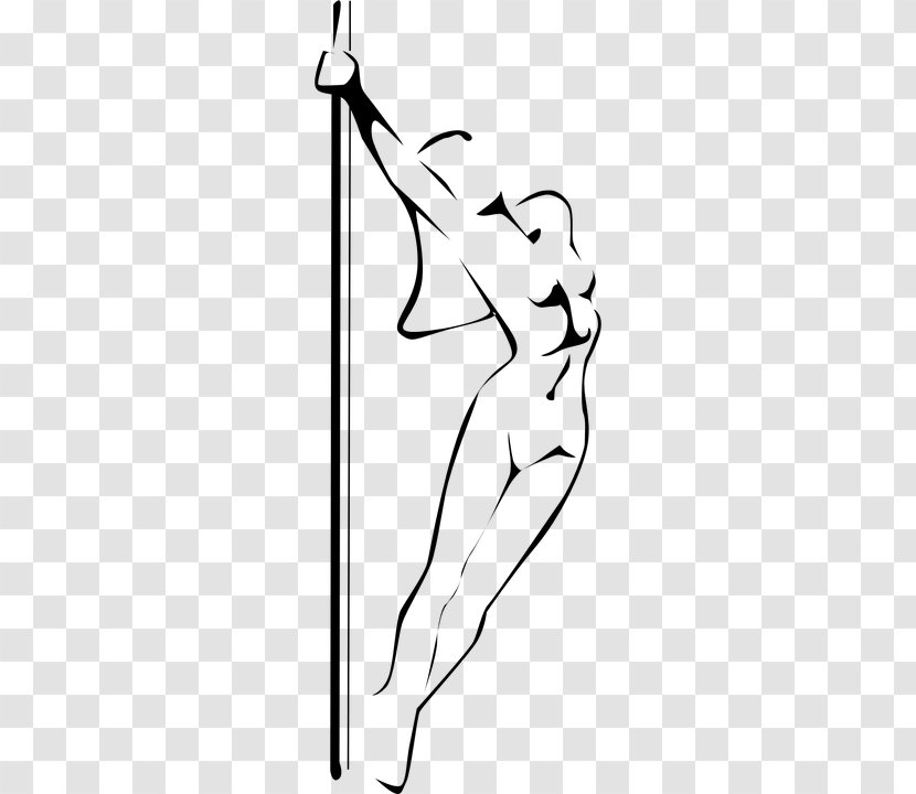 Pole Dance Silhouette - Heart Transparent PNG