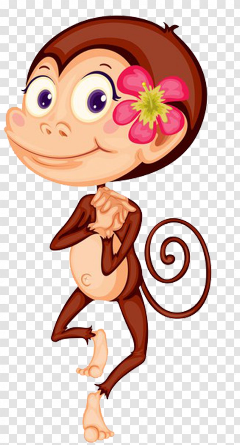 Monkey Royalty-free Illustration - Flower - US Monkeys Transparent PNG