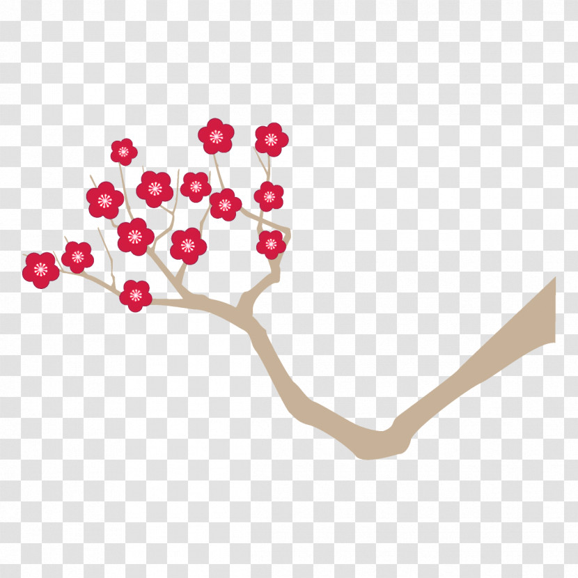Plum Branch Plum Winter Flower Transparent PNG