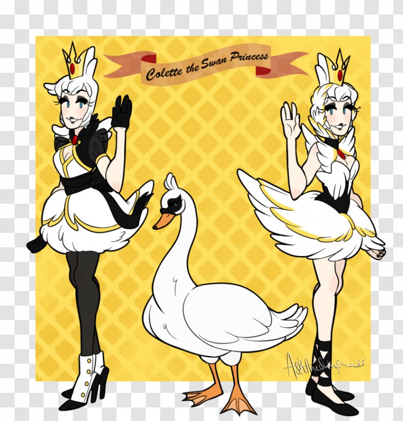 Duck Cygnini The Swan Princess Drawing DeviantArt - Ducks Geese And Swans Transparent PNG