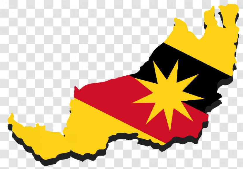 Singapore Flag Background - Of Sarawak - Yellow Malaysia Transparent PNG